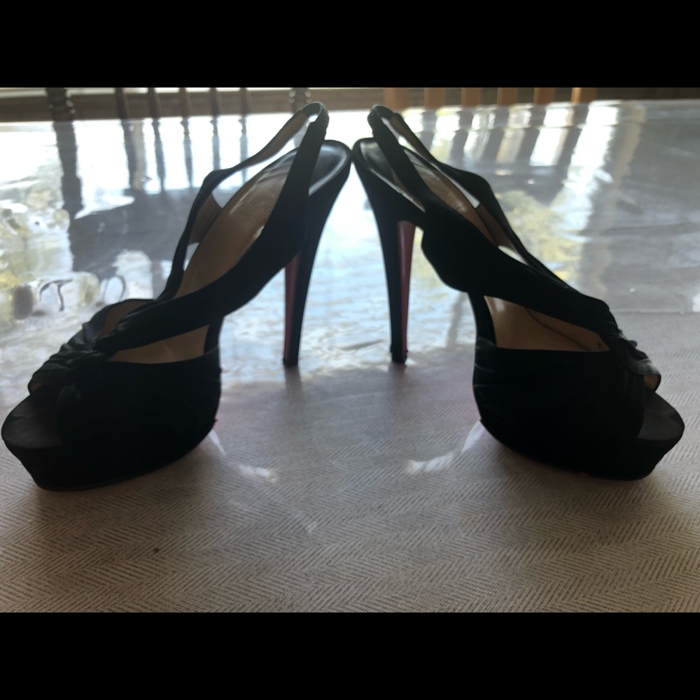 Christian Louboutin satin heels